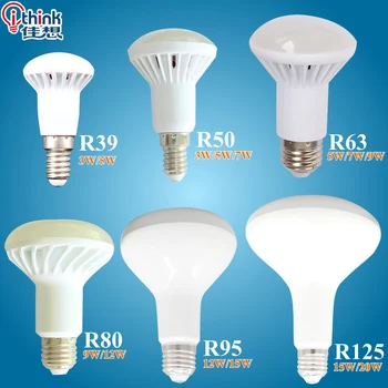 NEW R39 R50 R63 R80 led light E14 E27 led lamp 3W 5W 7W 9W ac 220v 230v 12W 15W 20W R80 R95 R125 led bulbs warm cold white light