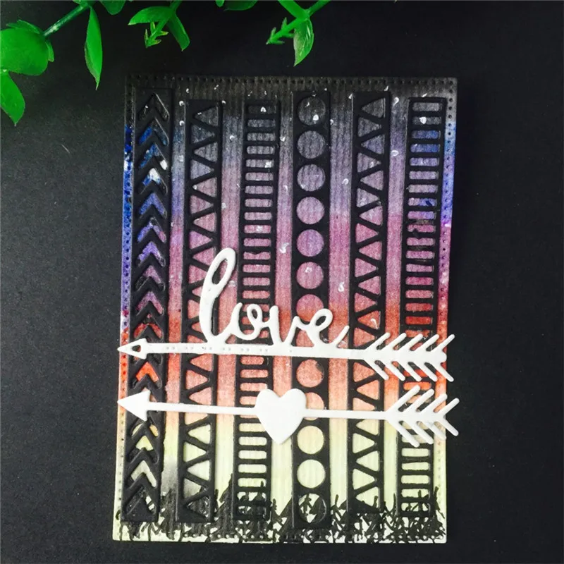 

Naifumodo Geometric Shape Background Metal Dies Cutting for Scrapbooking Embossing Stencils Die Cuts for Card Making DIY Free