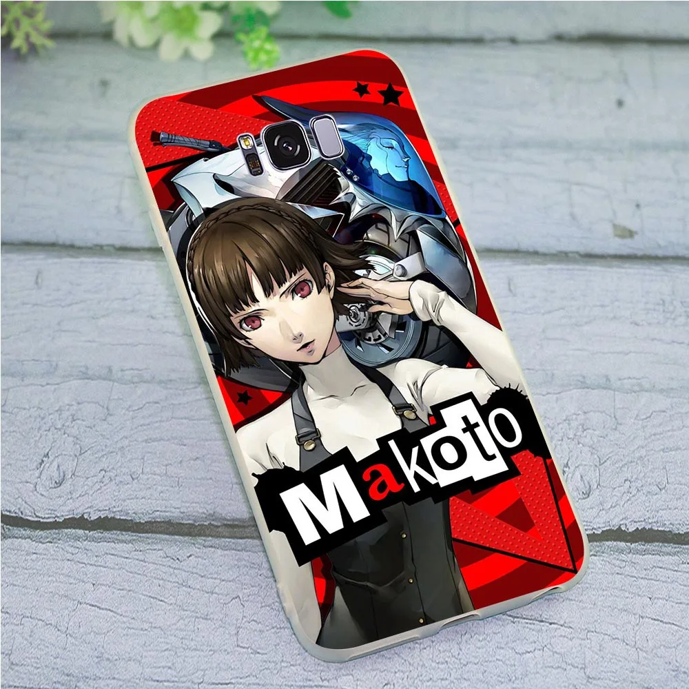 

Soft TPU Phone Cover for Samsung Galaxy A40 Persona 5 P5 Case A50 A3 A6 Plus A5 A7 A8 A9 A10 A20 A30 A70 Skin