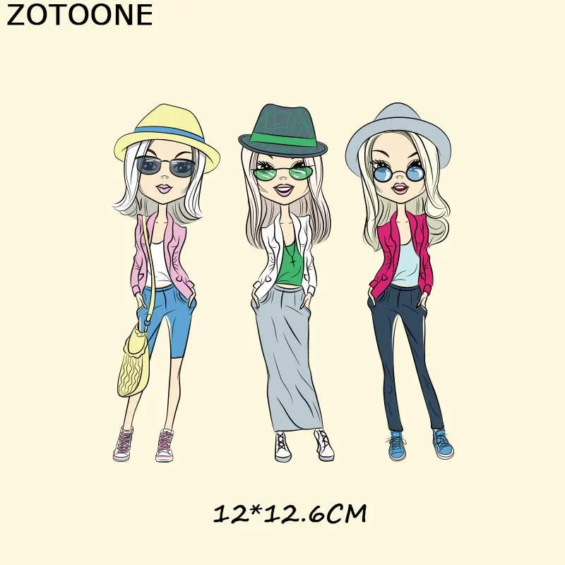 ZOTOONE милые нашивки для девочек с цветочным рисунком утюжок передачи тепла