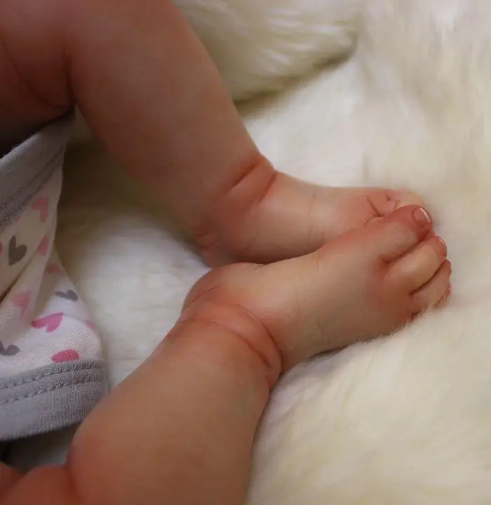 Ребенок присутствует кукла Bebe для девочек 20 &quotReborn Baby спальный куклы