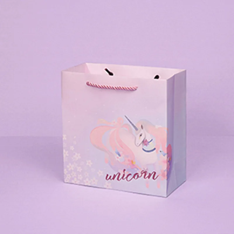 Большая подарочная коробка креативный подарок с Unicorn сумки с Handes BabyShower mothday день рождения свадебный подарок декор вечерние сувениры посылка - Цвет: B