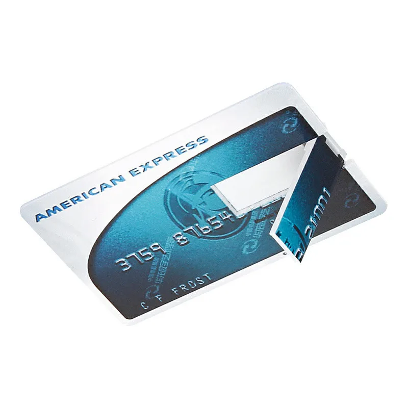 Credit Card USB Flash 128GB USB 2.0 flash stick 32GB Pen drive memory stick 64GB pendrive real capacity 4GB 8GB 16GB free LOGO (7)