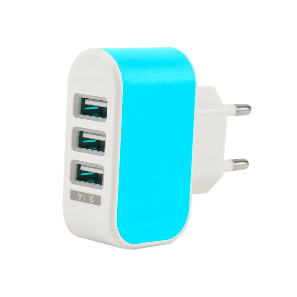

NEW 3 USB Port Wall Home Travel AC Power Charger Adapter 3.1A EU Plug Wholesale