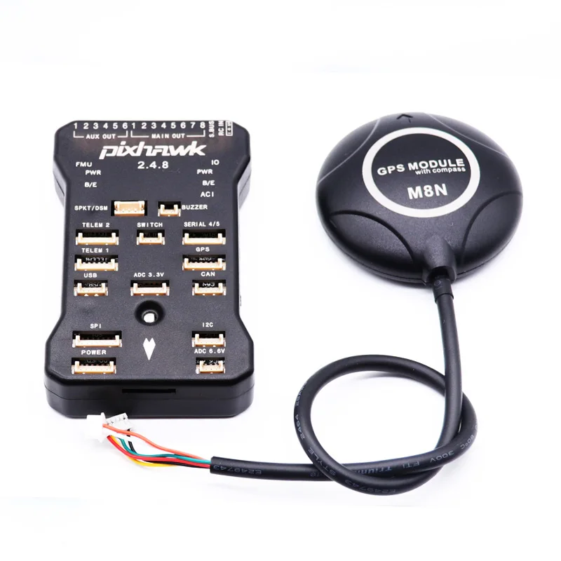 Контроллер полета Pixhawk PX4 PIX 2.4.8 32 бит с 4G SD предохранительный выключатель зуммер M8N