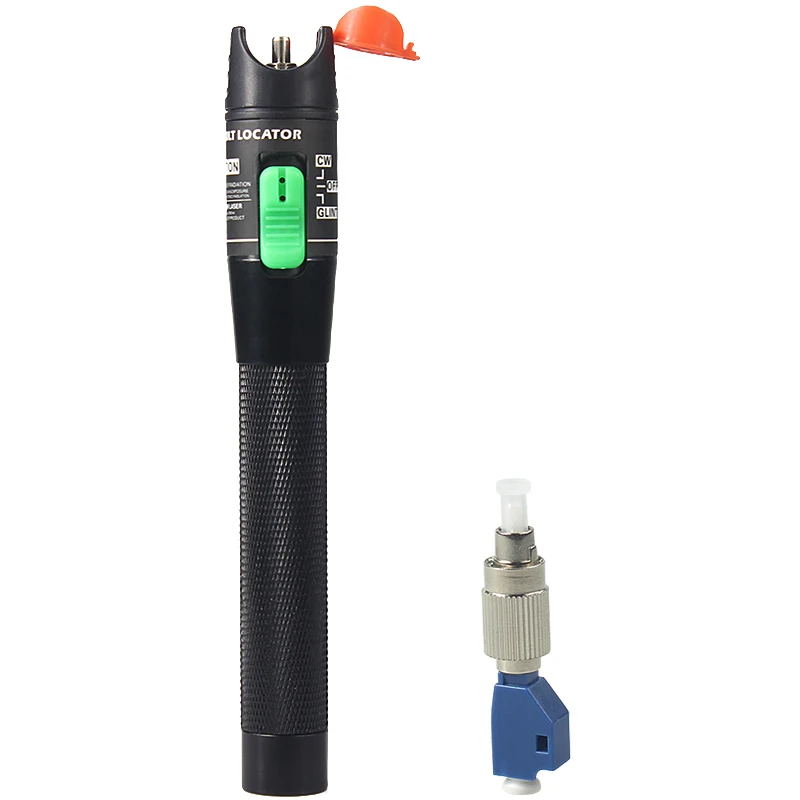 

Visual Fault Locator 30mW 10-30KM Detector FC Male to LC Female Adapter LC/SC/ST/FC Connector Cable Laser Optical Fiber Tester