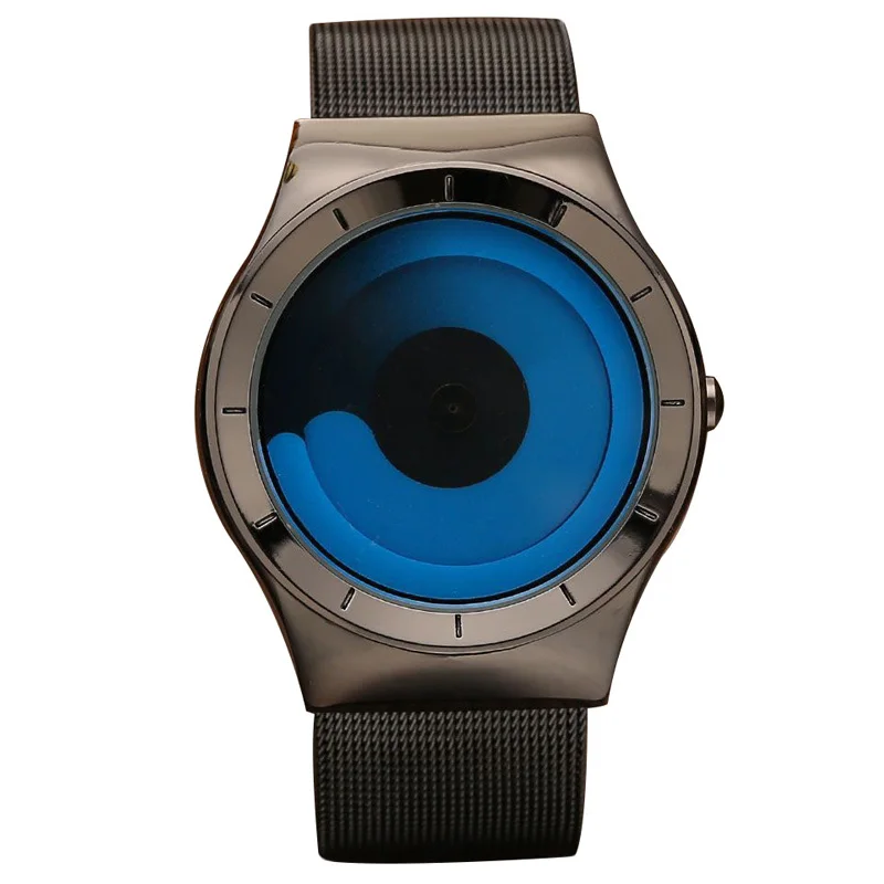 Уникальный дизайн парные часы поворотный стол минималистичные креативные часы Geek Спортивные кварцевые наручные часы для мужчин и женщин Relogio Masculino - Color: minimalist watch