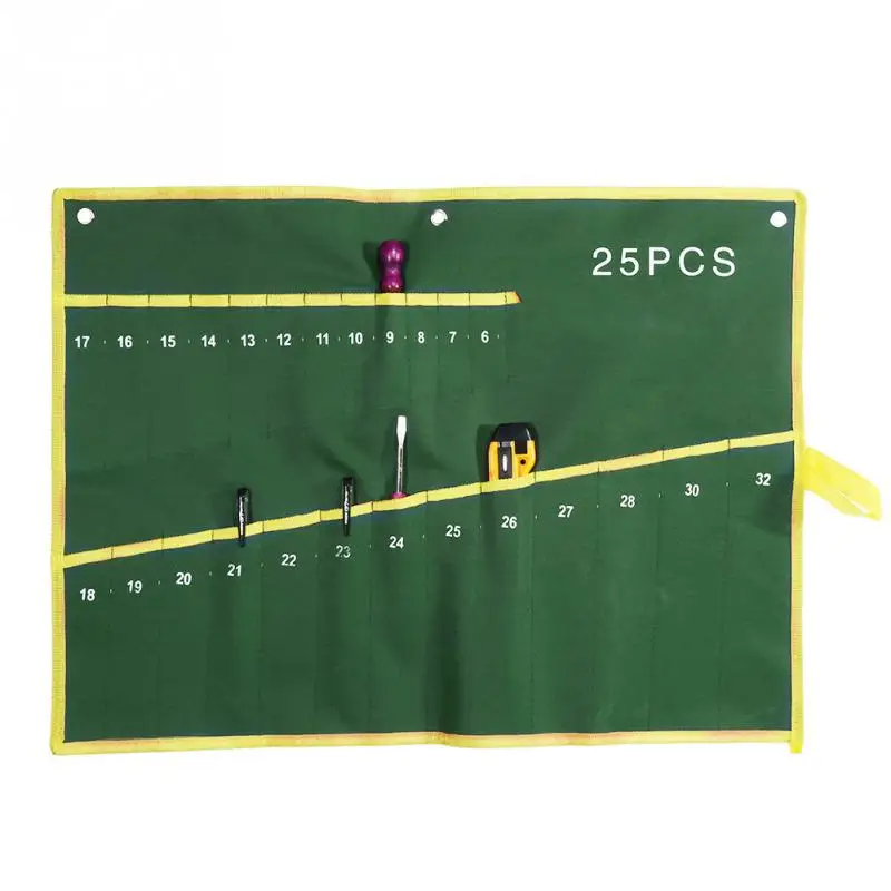 6/8/10/12/14/25 хранения Организатор сумка Двойные отверстия неподвижное кольцо комплект ключей чехол сумка для инструмента гаечный ключ