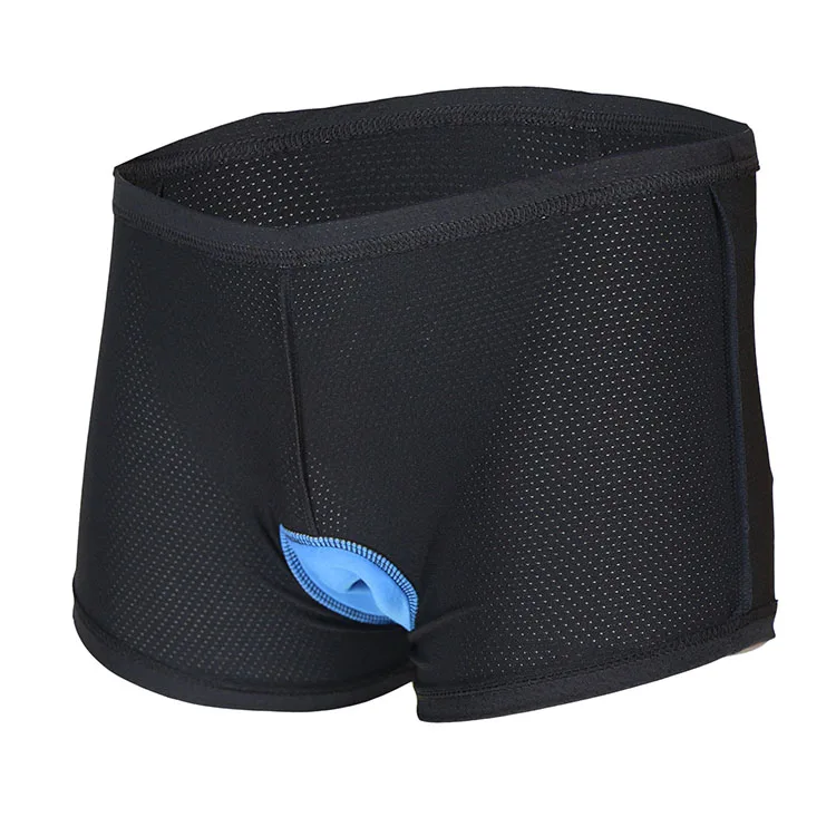 2017 Men's Outdoor Sports Bike Anti sweat Underwear Blue Gel Padded Cycling Underwear Quick Dry