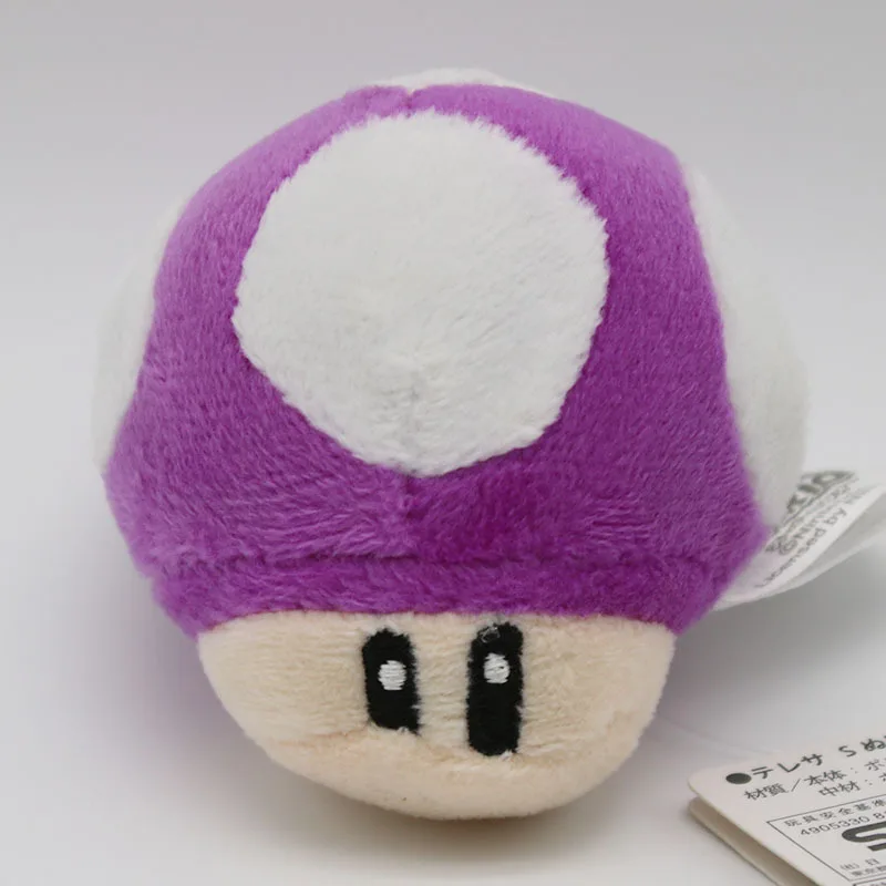 Super Mario Mushroom Plush Toys Small Game Toad Mushroom Key Bag Pendants Dolls 6cm 10pcslot  (15)