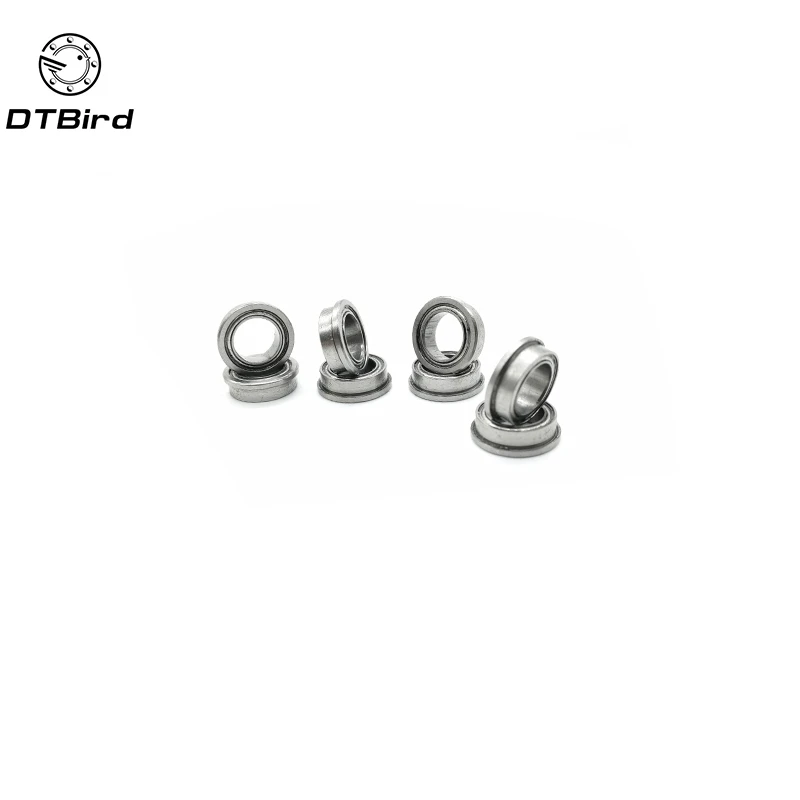 Fevas 10 PCS FR168ZZ Flanged Bearings 1/4 x 3/8 x 1/8 Inch Flange Ball Bearings RIF-614ZZ Fevas 10 PCS FR168ZZ Flanged Bearings 1/4 x 3/8 x 1/8 Inch Flange Ball Bearings RIF-614ZZ