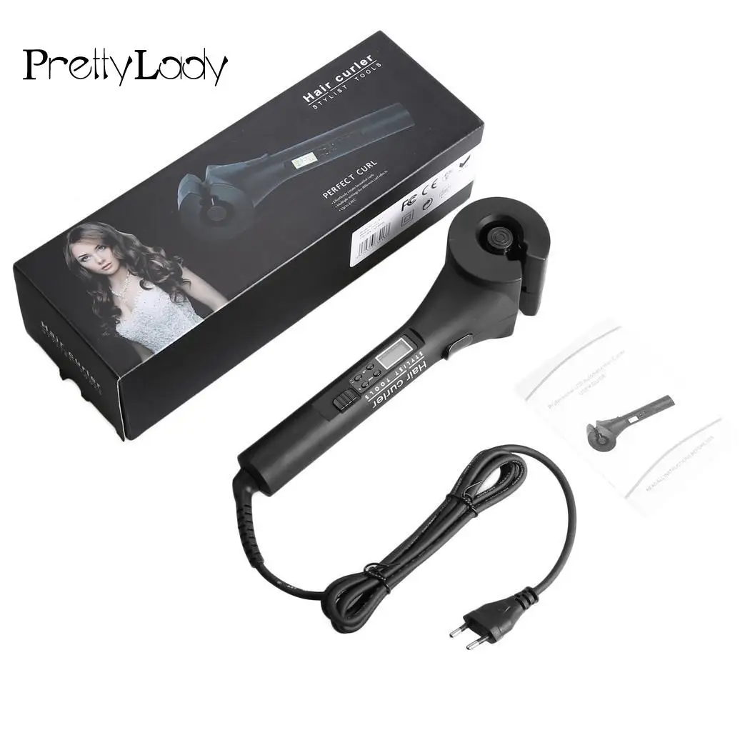 

Display Hair Curlers Professional Automatic Hair Curling with LCD Ceramic