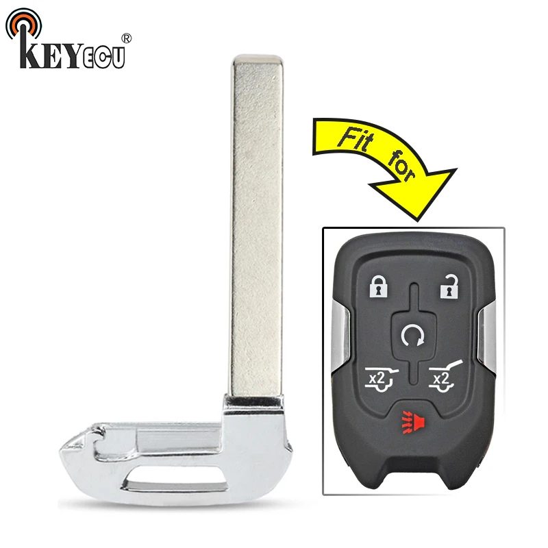 

KEYECU 2x for Chevrolet Suburban Tahoe, for GMC Yukon XL Replacement Smart Remote Key Shell Blade Case FCC ID: HYQ1AA