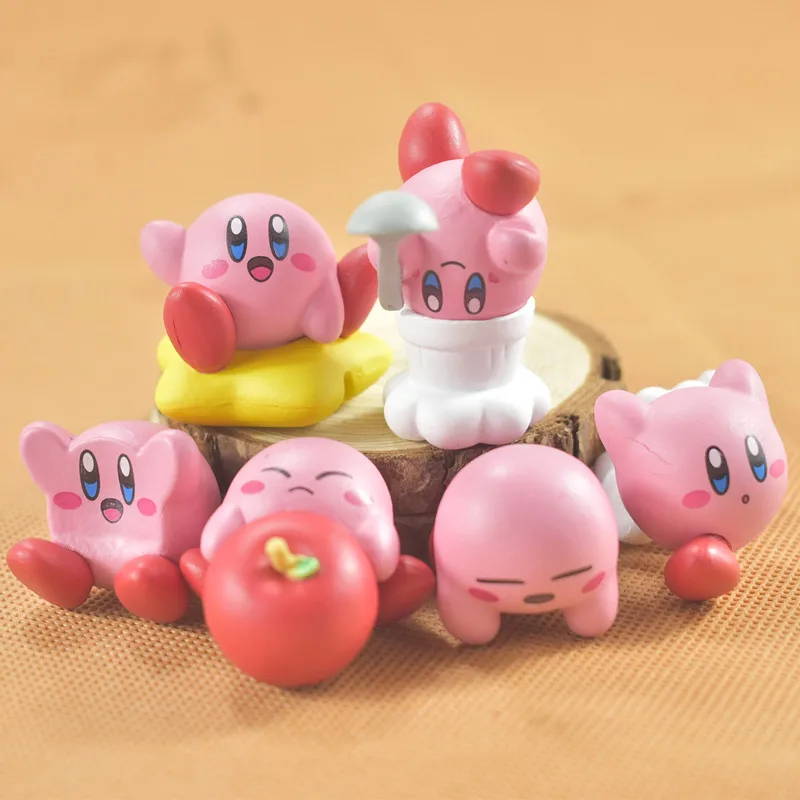 

6pcs/Set Kirby Toy Tsumu Tsumu PVC Action Toys Figure Children Gift