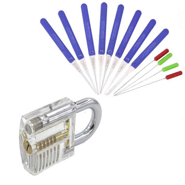 Buy 12pcs Blue Lock Pick Set Kit Locksmith Hand Tool