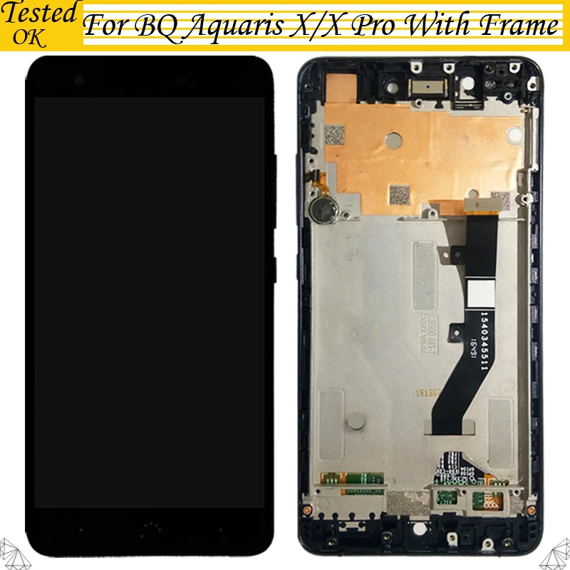 

Original For BQ Aquaris X Pro LCD Display And Touch Screen With Frame Digitizer Assembly For BQ X Phone LCD