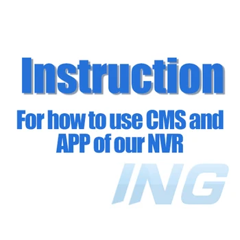 

Not for Selling, just for Read!! How to download and use the CMS Software and Smartphone APP for Our NVR