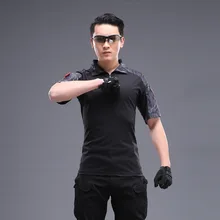 Тактические мужские на открытом воздухе лягушки мужские американские армейские операции толстой короткий рукав футболки тактические поля мужские футболки