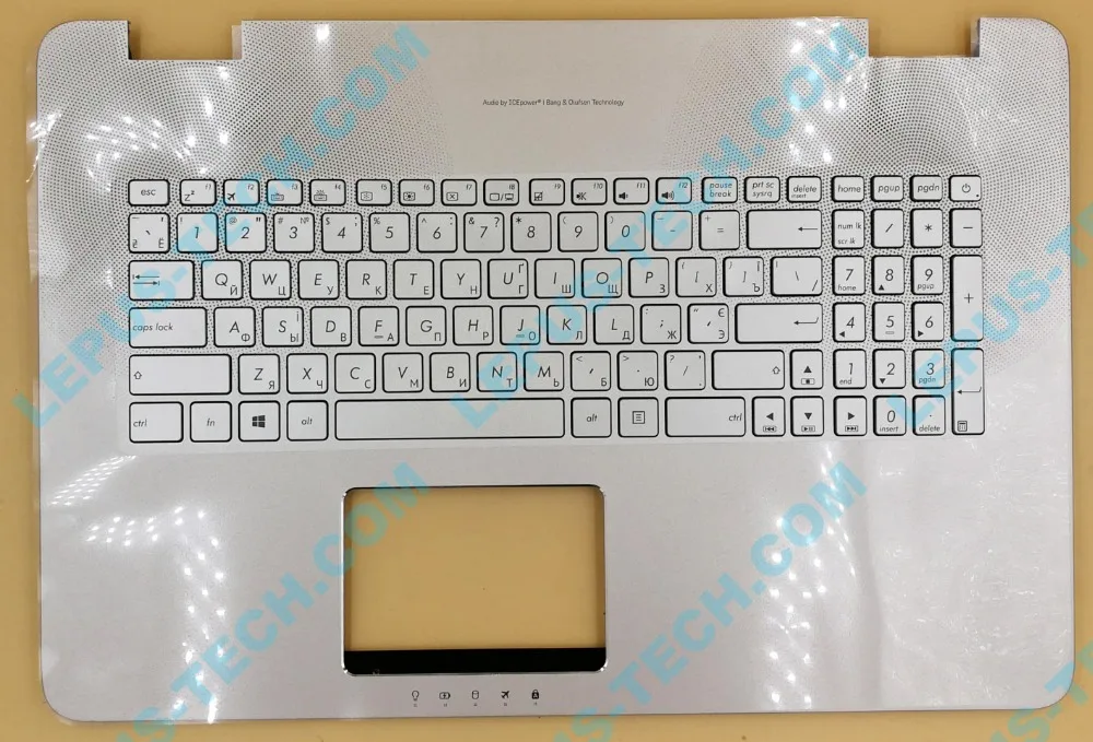 

Russian RU layout for ASUS N751 N751JK G771 GL771 backlit keyboard with palmrest top case backlight