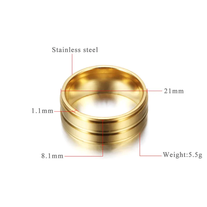 LETAPI Stainless Steel Wedding Rings For Women Three Colors Trendy Fashion Jewelry For Men Women Party Jewelry Dropshipping