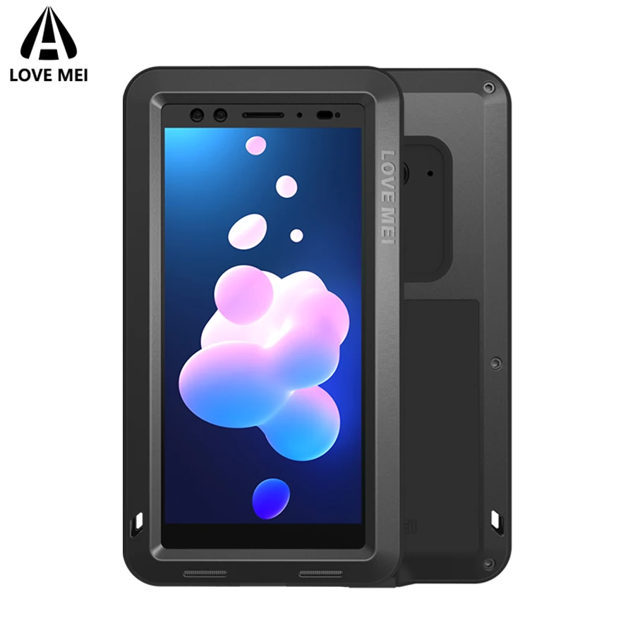 

Love Mei Case For HTC U12 Plus / U12+ (6 inch) Cover Metal Armor Shockproof Case For HTC U12 Plus Aluminum Life Waterproof Cover