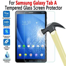 Para samung galaxy tab um 7.0 8.0 9.7 10.1 10.5 t280 t290 t350 t380 t550 t510 t580 t585 p580 p200 vidro temperado protetor de tela(China)