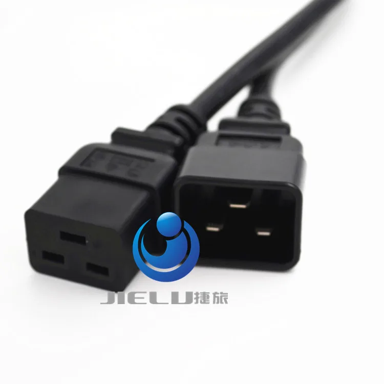 

50 шт., адаптер питания для IEC320 C20 Male к IEC320 C19 Female, кабель питания, шнур 3*2,5 мм, 1,8 м