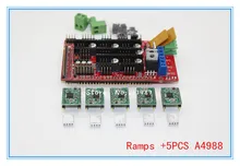 3D Printer RAMPS 1.4 control panel printer Control Reprap MendelPrusa + 5pcs A4988 Stepper Motor Drive Carrier Reprap