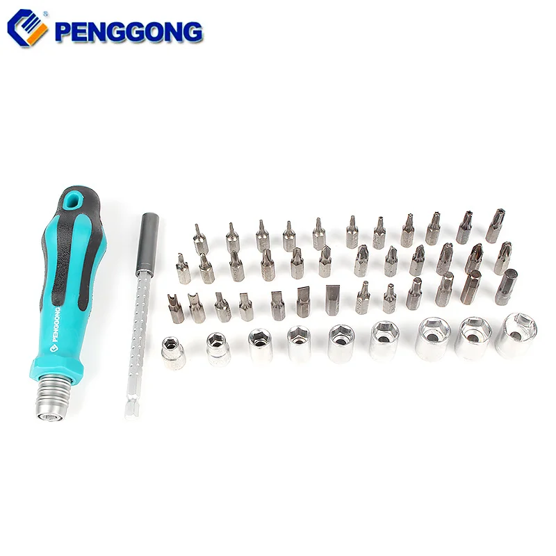 

PENGGONG 47 IN 1 Precision Socket Screwdriver Set Multi-tool Sets Tool Set Household Tool Combination Manual Tool Set