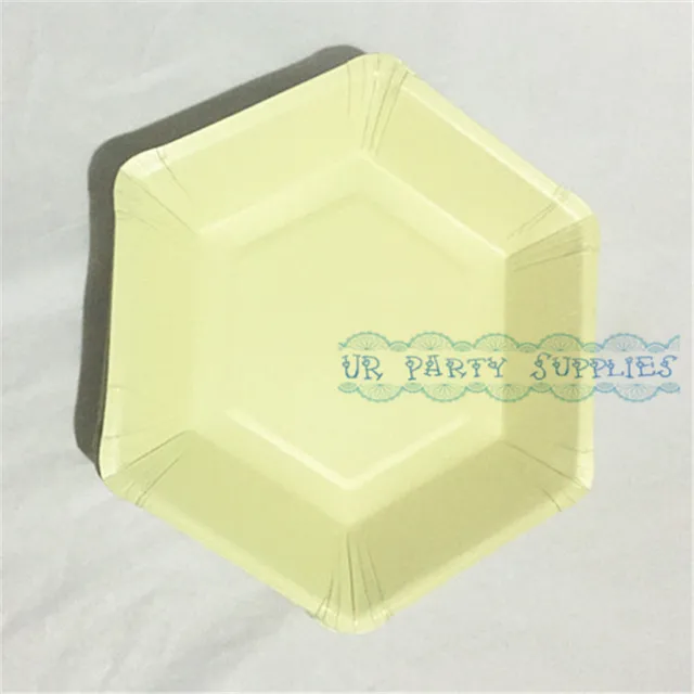 Free Shipping 100pcs Light Yellow Paper Plates Beige Party Dinner ... Free Shipping 100pcs Light Yellow Paper Plates Beige Party Dinner ...
