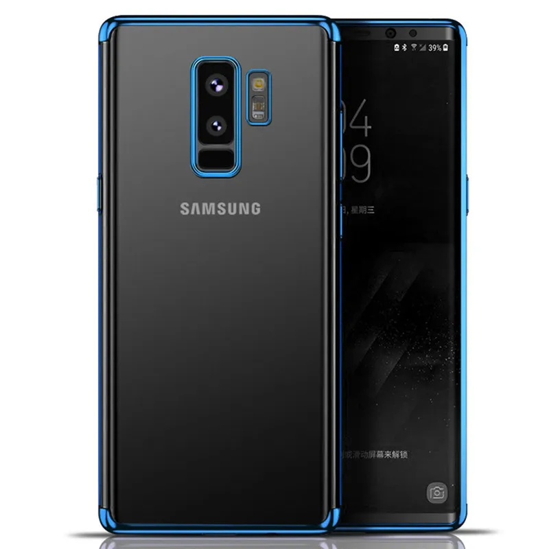 Цветные чехлы из мягкого ТПУ для Samsung Galaxy A6 A8 J4 J6 J8 A7 A9 2018 S8 S9 Plus S6 S7 Edge J5 J7 2016 A5 2017