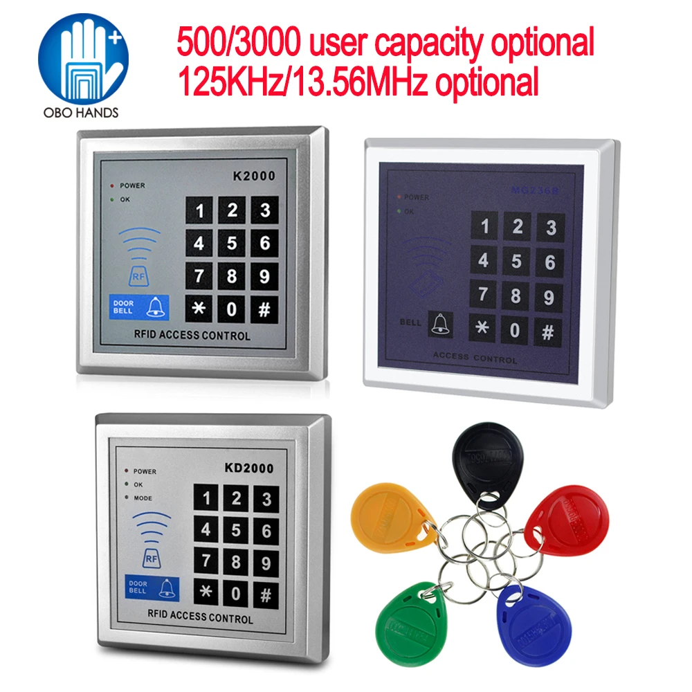 Автономная плата контроля доступа RFID 125 кГц/13 56 МГц с 10 брелоками Mifare устройство