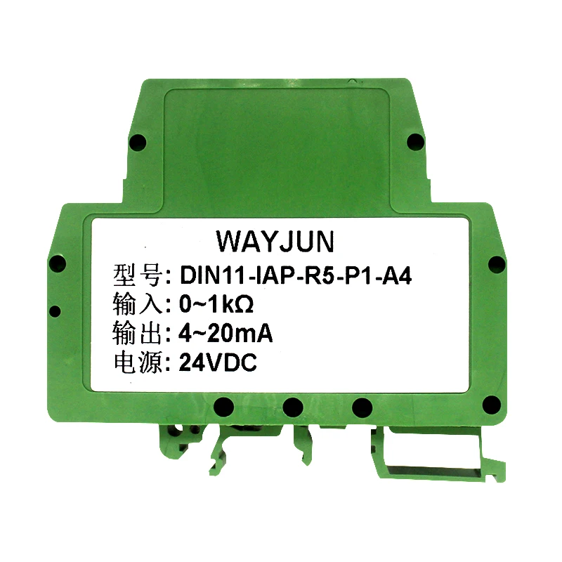 

WAYJUN 0-5K, 0-10K to 4-20mA angular displacement potentiometer, electronic ruler, resistance signal isolation transmitter