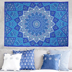 

Summer Beach Towel Big Mediter Printed Flora Wall Hanging Tapestry Blanket Soft Bedspread Yoga Mat Table Cloth Home Decor