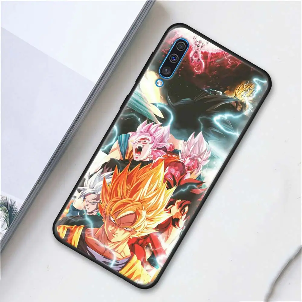 Мягкий чехол для телефона Goku Dragon Ball Z Super Saiya s для samsung Galaxy A10 A20 A30 A40 A50 A70 A6 A7 A8 Plus A9 M30 M20 черный чехол C