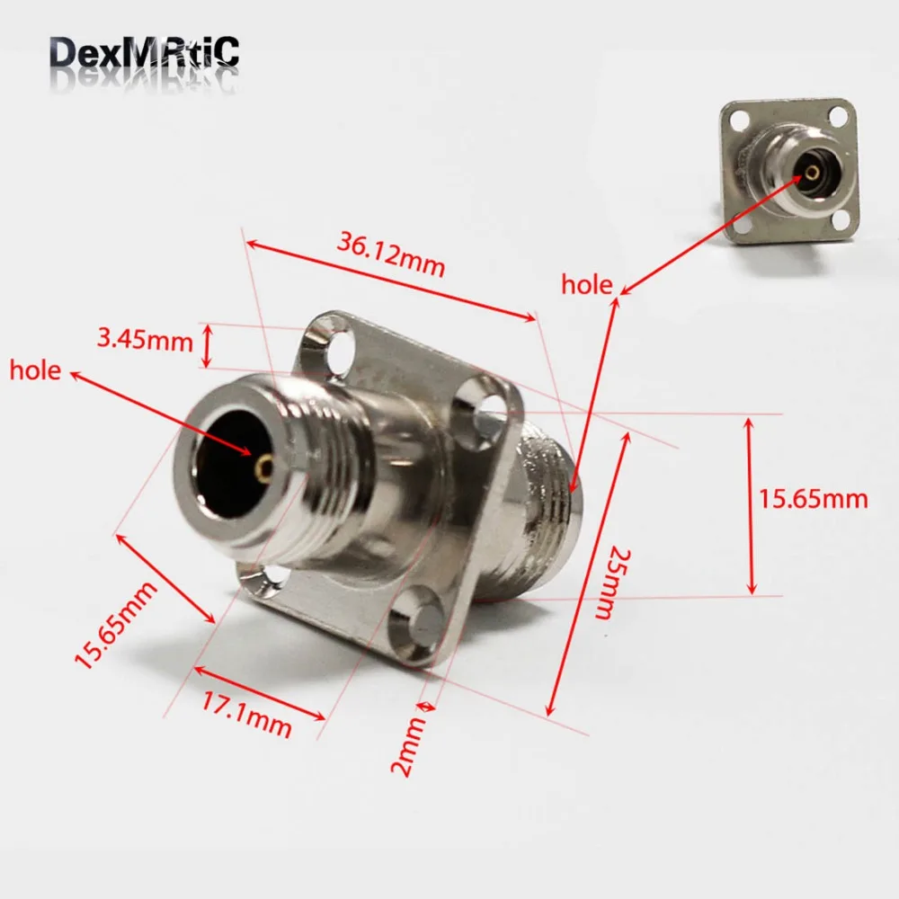 N female panel adapter