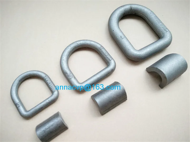 D-RING Weld on Flatbed Truck Trailer Tie Down D Ring Rope Chain Anchor 1/2inch 12000lbs