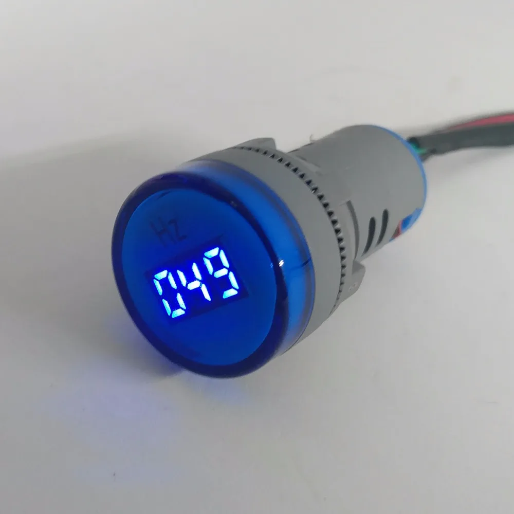 TOMZN AC 0-100 Гц 22 мм светодиодный индикатор частоты, сигнальный светильник, красный, желтый, зеленый, белый, синий