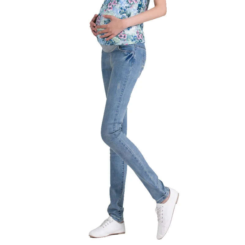 Denim Maternity Jeans Plus size Elastic waist Long Trousers pants for Pregnant women Pregnancy clothes ropa embarazada leggings