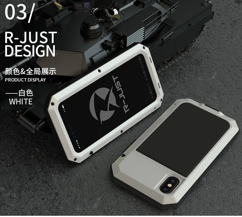 Сверхпрочная защита Doom бронированный металлический алюминиевый чехол для телефона для iPhone 11 Pro XR XS MAX 6 6S 7 8 Plus X 5S 5 противоударный чехол