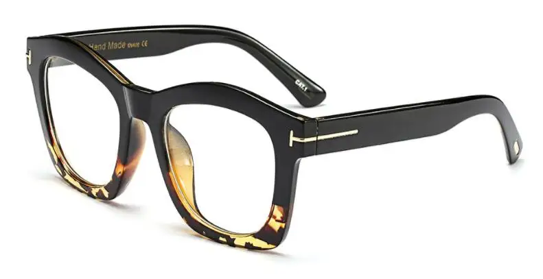 CCSPACE, женские очки, оправа для женщин, квадратные Т-образные заклепки, фирменный дизайн, оптические очки, модные очки 45089