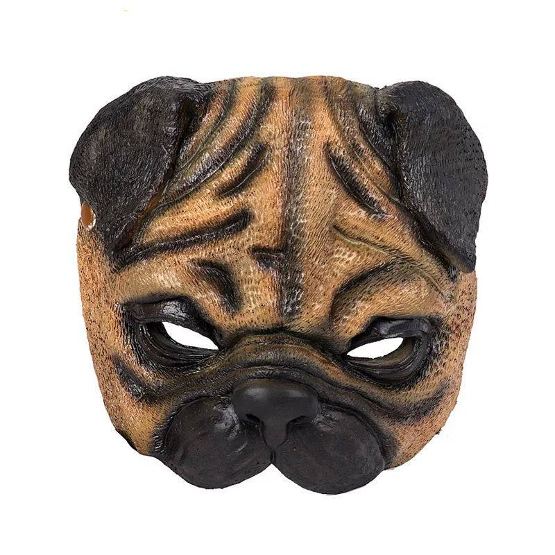 H& ZY итальянские венецианские карнавальные вечерние забавные реалистичные латексные ПУ пены 3D маски для животных мопса