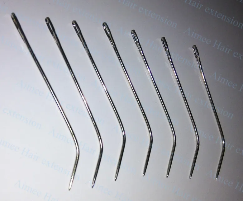 

Free shipping J type Needle of Weaving / Human Hair Weft Extension Weaving Tools 144pcs