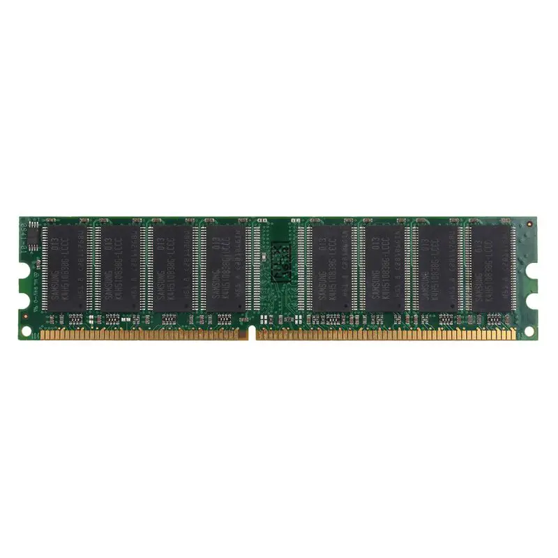 4 Гб комплект(4x1 ГБ) DDR1-400MHz Настольный ПК PC1-3200 памяти 184pin Non-ECC DIMM Ram, зеленый