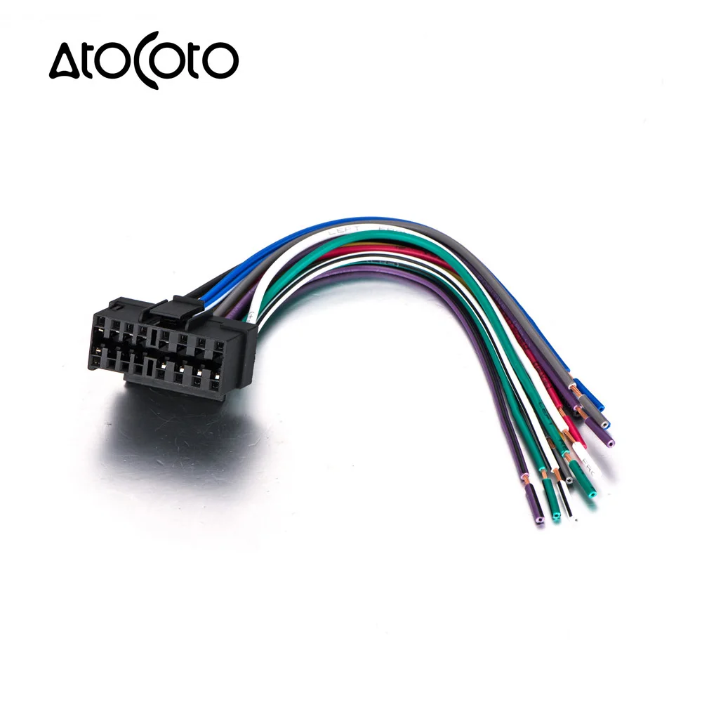 Проводной провод AtoCoto со стандартом ISO для Sony CDX MEX DSX WX стандартный стереопровод