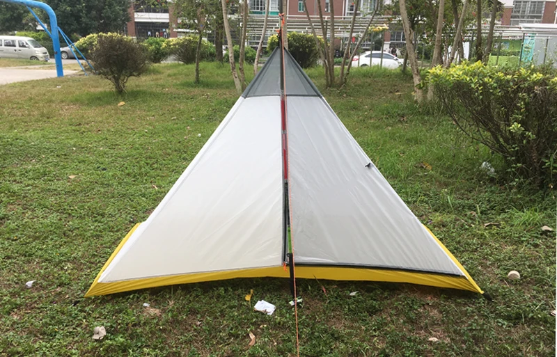 ARICXI портативная Наружная палатка для кемпинга с прорезями 15D Silnylon Pyramid 1 2 человек