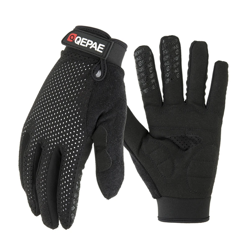 Qepae في الهواء الطلق دراجة نارية قفازات كاملة الأصابع Guantes موتو سباق/التزلج/تسلق/الدراجات/ركوب الرياضة يندبروف قفازات سباق الدراجات البخارية