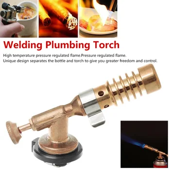 

Portable Gas Torch Flame Gun Blowtorch Copper Flame Butane gas-Burner Lighter Heating Welding For Outdoor Camping Spray Gun