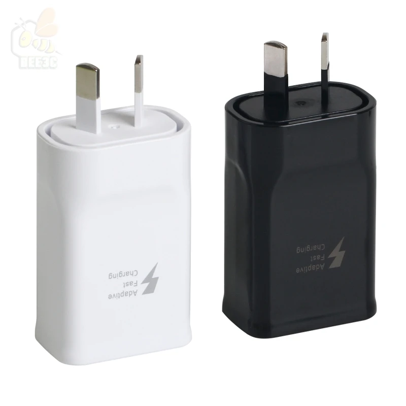 Note4 Адаптивная Быстрая зарядка 9V-1.67A 5 V 2A штепсельная вилка австралийского стандарта стенового путешествия Зарядное устройство для samsung Galaxy Note 4/Note 5 S8 S7 S6 край sam 100 шт./лот