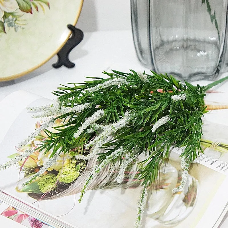 

46cm 5 Forks Artificial Plants Bouquet Bridal Supplies Garden Home Wedding Decoration High Quality Party Supplies New